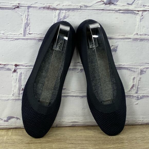Allbirds Tree Breezers Knit Ballet Flats Women's 8.5 Slip On Shoes Dark Navy - Picture 5 of 8